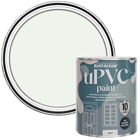Rust-Oleum Peinture Blanche pour Portes & Fenêtres en PVC, Finition Mate - Mousse de Lait 750ml