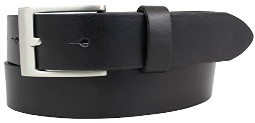 BELTINGER Kinder-Gürtel aus Vollrindleder 3 cm | Leder-Gürtel für Jungen Mädchen 30mm | für Jeans, Anzug, Kleid, Rock | Schwarz 70cm