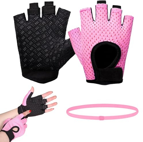 Fitness Handschuhe, Fitness Handschuhe Herren Damen, Trainingshandschuhe für Damen und Herren, Gym Handschuhe, Atmungsaktive Trainingshandschuhe, für Crossfit, Gewichtheben, Gym Body Training, S