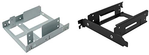 Beelooom 2 x 2.5 Inch HDD/SSD Mounting Bracket,SSD Mounting Bracket for PCI & 2.5 Inch to 3.5 Inch Internal Mounting Frame