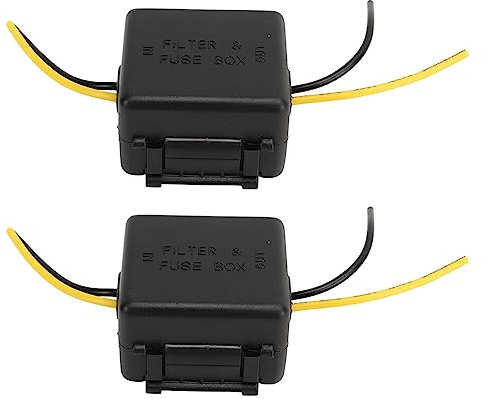 2Pcs Auto Power Filter 12V Interferenz Beweis Geräusche Reduktion Stereo Netzteil Filter Für Equalizer Verstärker