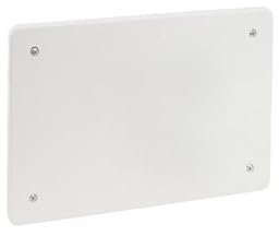CONFEZIONE 5 PEZZI COPERCHIO DI RICAMBIO 161X130 MISURA 5 RETTANGOLARE PER SCATOLA CASSETTA DI DERIVAZIONE DA INCASSO CON VITI