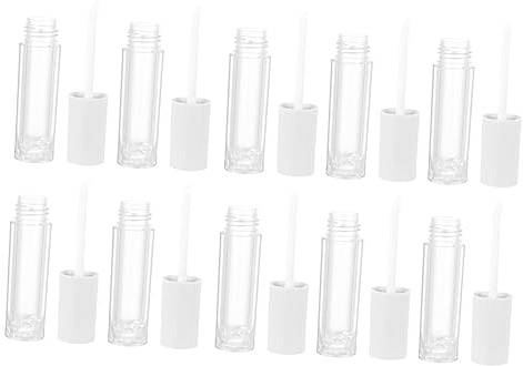 Didiseaon 10 Piezas Tubo De Brillo De Labios Redondo Tinte Botellas Equipo Glosas Lima De Uñas Bebé Eléctrica Bálsamo Tubos Botella De Brillo De Labios Abdominales