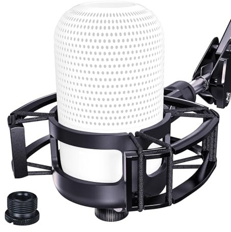 Costruito su misura per Razer Seiren Mini Shock Mount, 2025 Aggiornamento Sospensione Antivibrazione Elastica Shock Mount Holder Clip Mics Stand Compatibile con Razer Seiren Mini Microfono