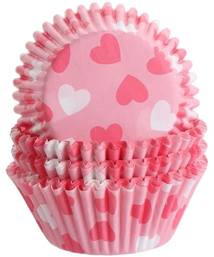 Moules à cupcakes pour la pâtisserie, 100 coins, qualité alimentaire, standard, sans odeur, moules à muffins, cake wrappers, papier anti-adhésif, impression cœur pour mariage