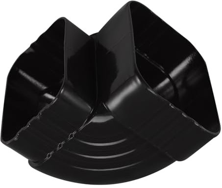 Tofficu Adaptateur De Coude De Descente De Gouttière En Alliage D'aluminium 60x80mm 90° Certifié Solide Pour Récupération D'eau De Pluie, Connecteur Décalé Résistant, Installation Rapide
