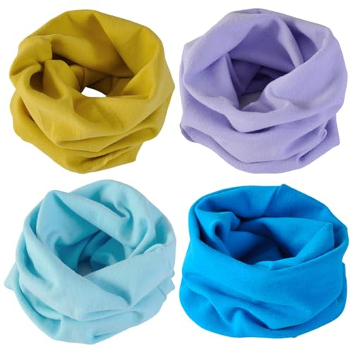 3 stycken varma bomullshalsdukar för barn, halsdukar för barn, halsdukar, för flickor, pojkar, barn, halsduk, bomull, vinter, bomull, halsduk, för barn, E, 35*20cm