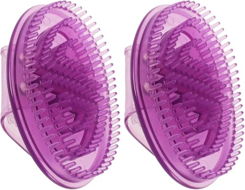 Belly Massager - 2 Pièces Silicone Manual Meridian Massage Brush | 15x10cm Handheld Silicone Body Massager | for Feet, Legs, Hands, Neck, Muscles, Full Body Relaxation