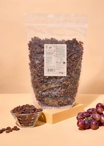 KoRo - Uva sultanina bio 1 kg - senza solfiti - polpa dolce e morbida - fonte di fibre