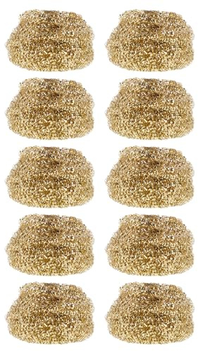 Kisangel Pulitore per Punte di Saldatore in Filo di Ottone 10 Pezzi Sfera per Pulizia Antiossidante Accessorio per Saldatura Professionale per Manutenzione Strumenti di Saldatura