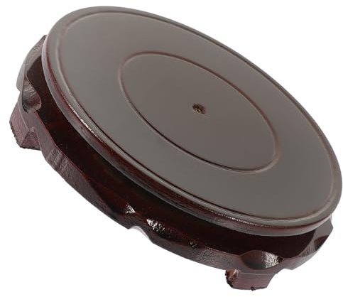 BESTOMZ Supporto per Piante in Legno 18 CM, Base Riutilizzabile per Vasi e Fioriere, Piedistallo per Esposizione Domestica e Lavori Artigianali Steli Rotanti
