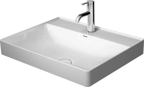 Duravit DuraSquare Waschbecken 60x47cm WonderGliss Weiß