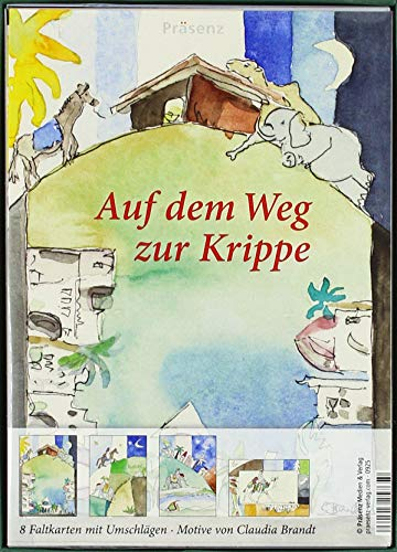 KK-Box Auf dem Weg zur Krippe: 8 Faltkarten mit Umschlägen von Claudia Brandt
