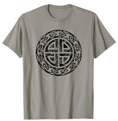 Wikinger Schildknoten Thor Schutz Symbol Keltischer Knoten T-Shirt