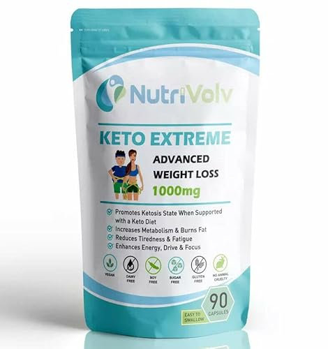 Keto Extreme Fat Burner Keto Diet, Weight Loss, Boost Energy Level & Metabolism - 90 Capsules