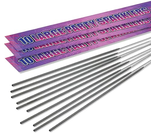 25cm (10) Large Party Sparklers | Handheld Sparklers | Great for any Occasion (30 Sparklers)