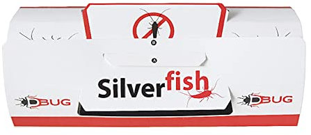 DBUG Silverfish Trap – No tóxico – Fácil de usar – Trampas para asesinos de peces grises – Altamente eficaz – Paquete de 5