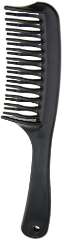 Zalati Pettine districante antistatico con denti 2 in 1 in plastica, denti larghi per capelli lunghi e spessi, ricci e ondulati