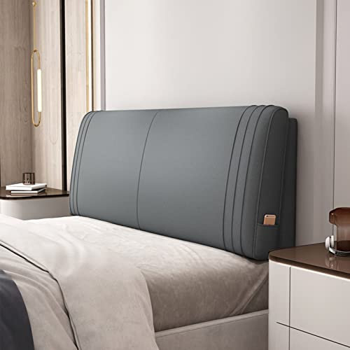 Keilkopfteilkissen,Wandkissen Gepolstertes Kopfkissen Lesekissen, Lendenwirbelstütze,Rückenlehne Bank Tagesbettkissen Mit Abnehmbarem Bezug,A,No headboard 70.8/180cm