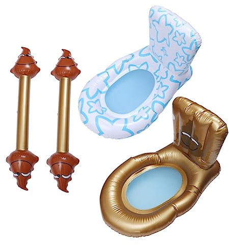 SAFIGLE Aufblasbarer Schwimmring Aus PVC-Material Lustiges Und Kreatives Wasserspielzeug Für Poolparty Strand Und Urlaub Einfach Aufzublasen Weiß