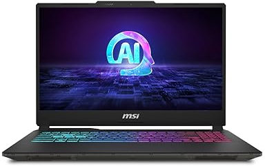 MSI Cyborg 15 Inch FHD Gaming Laptop - (Intel Core Ultra 7 155H, NVIDIA GeForce RTX 4060, 16GB RAM, 512GB SSD, Windows 11 Home) - Translucent Black
