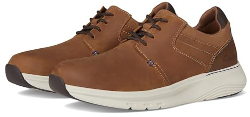 Clarks Collection Men's Motion Trek PT Sneaker, Dark Tan Leather, 10 M US