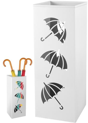 Vobumix Metal Umbrella Stand Free Standing Umbrella Holder Umbrella Storage Basket Entrance Umbrella Organizer for Office Restaurant Family