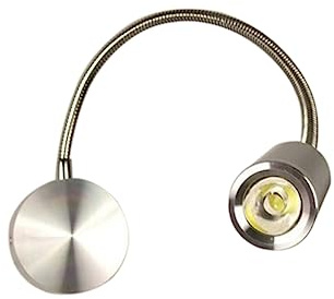 HOMSFOU 265v Applique Murale LED Flexible avec Col De Cygne Lampe De Lecture Blanc pour Chambre à Coucher Et Bureau