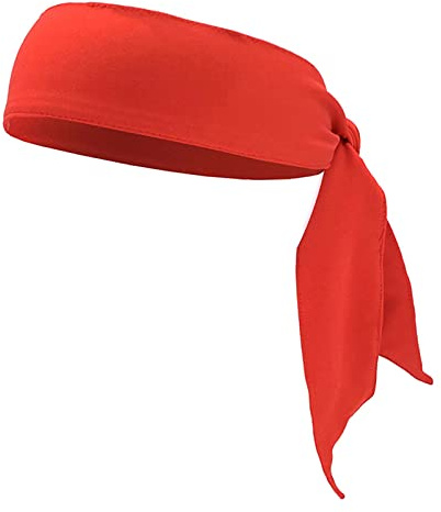 Worparsen Fascia per capelli sportiva da uomo, fascia per capelli da pirata, assorbe il sudore, traspirante, a prova di umidità, sciarpa per la testa dei pirati per tennis
