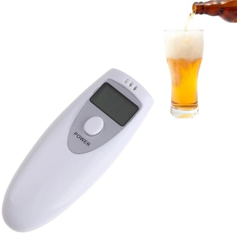Teksome Alkoholtester – Tragbarer Alkoholtester, professioneller Atemalkoholtester, hochpräziser Alkoholtester für den persönlichen und professionellen Gebrauch mit LCD-Display