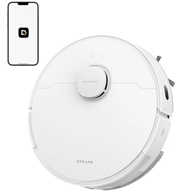 dreame D20 Saugroboter, 13.000 Pa Saugkraft, DuoBrush für Tierhaare, LDS-Navigation, 2-in-1: Staubsaugen und Wischen, Hartböden und Teppiche, 5.200-mAh-Akku, App- und Sprachsteuerung