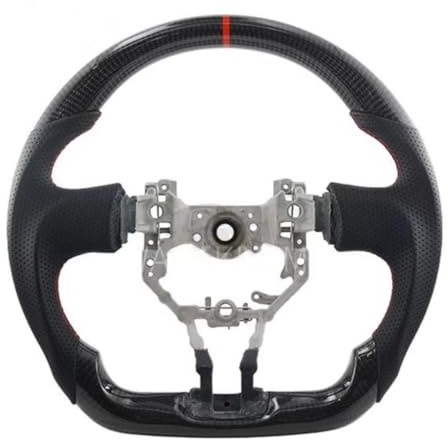 Autolenkrad Kompatibel Mit Toyota Für 86 2012 2013 2014 2015 2016 Carbonfaser-Lenkradbaugruppe, Perforiertes Rennlenkrad