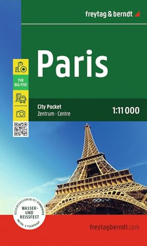 freytag & berndt Innenstadtplan Paris 1:11.000: City Pocket, wasserfest und reißfest