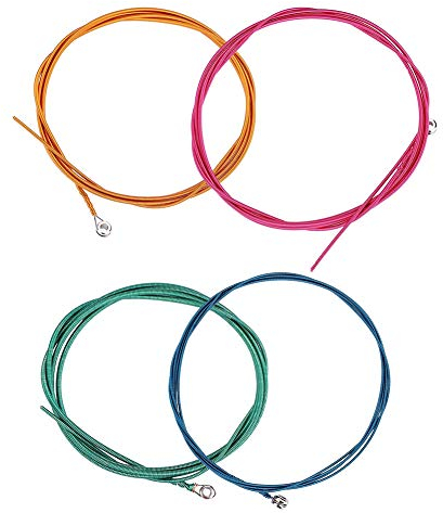 Bnineteenteam Corde Basso Elettrico 4 Corde, Corde per Basso durevoli 1.16mm 1.44mm 2.0mm 2.54mm Corde Basso Colorate per Strumenti a Corde