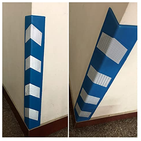 YJEUZCD Protector Columnas Garaje, En Forma De L Tira De Espuma EVA Protector De Esquinas, Reflectante Suelo Protección Protectores De Esquina De Pared, 80cm/31.5in (Color : Azul, Tamaño : 1pcs)