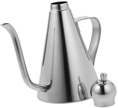 Alipis Distributeur D'huile Inox 304 Couvercle Anti-fuite 350 Ml, Bouteille à Huile Et Vinaigre Pour Usage Domestique Et Professionnel