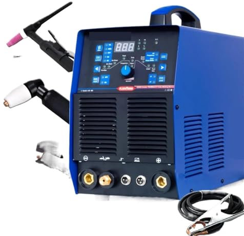 ZQJYMXY Poste à souder, onduleur 5 en 1 AC/DC Pulse, Poste à souder Semi-Automatique sans gaz, Grand écran numérique LED