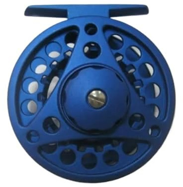 GBSONGJIN Fliegenrolle, Rolle Fliegenrollen Aluminium Fliegen Angelrolle Druckguss Große Hafen Fliegenrolle Angeln(Matt Blue 3to5)