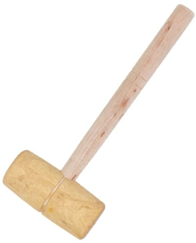 LIFKOME Small Wooden Mallet Hammer Multi Purpose Woodworking Tool for Leathercraft and Carpentry with Smooth Finished Grip Wood Construction
