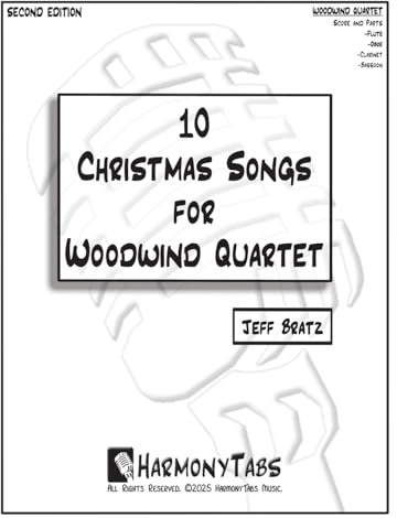 10 Christmas Songs for Woodwind Quartet: Second Edition