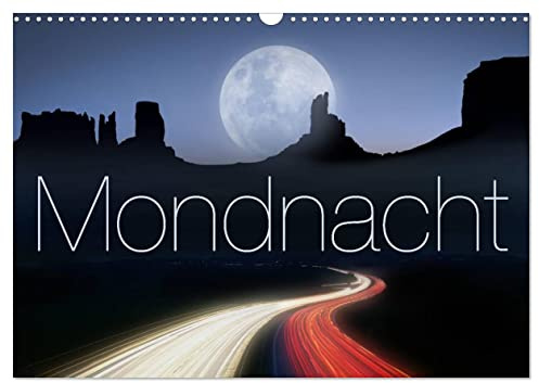 Mondnacht (Wandkalender 2026 DIN A3 quer), CALVENDO Monatskalender: In Begleitung des Mondes durch das Jahr (CALVENDO Kunst)
