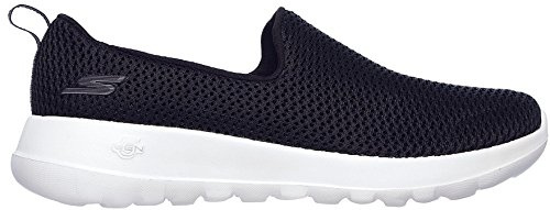 Skechers GOwalk Joy dam Slip On träningsskor Låga sneakers, Svart textil vit trim, 37.5 EU