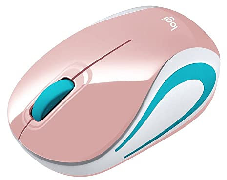 Logitech M187 - Ratón (Ambidextro, Óptico, RF inalámbrico, 1000 DPI, Rosa)