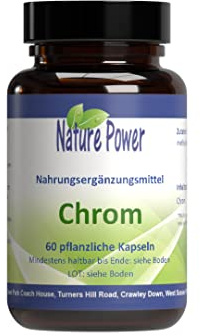Chrom (Chrompicolinat) - von Nature Power - 60 pflanzliche Kapseln - 30 g