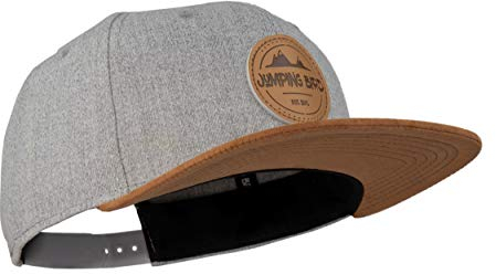 Jumping Bird Baseball Cap Herren Watzmann • Outdoor Snapback Cap • Individuell verstellbar und leicht abwaschbar • Kappe Grau