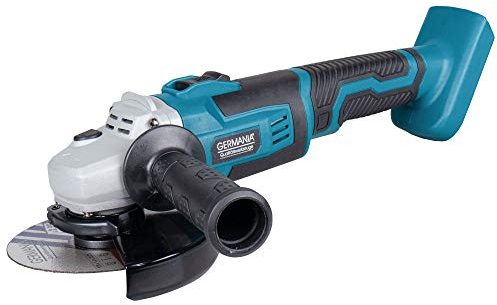 GERMANIA Plattform Akku-Winkelschleifer 20 V für 125 mm Scheiben mit Zusatzhandgriff (ohne Akku & ohne Ladegerät)