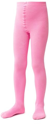 STEVEN Kinder Strumpfhose 240 DEN aus Baumwolle, atmungsaktiv, Kinderstrumpfhosen für Jungen und Mädchen Helles Rosa/128cm-134cm