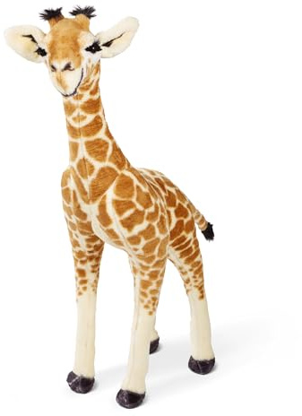 Melissa & Doug - Lebensechtes, stehendes Giraffenbaby-Stofftier - 90 cm groß