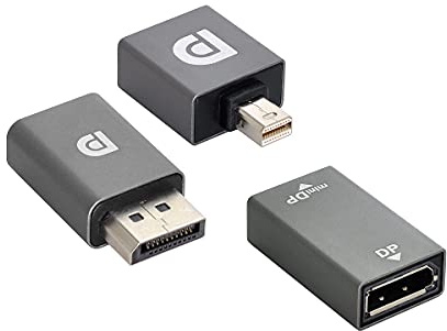 cablecc 3pcs/Set Mini DisplayPort 1.2 4K 60hz to DP Adapter Male Female Ultra-HD UHD for Video PC Laptop TV