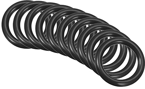 QUARKZMAN Nitrilkautschuk Dichtring Abdichtung 19mm x 13mm x 3mm 10 Stück | Für Wasserhahn Klempner Reparatur Dichtung Verbindung, Schwarz